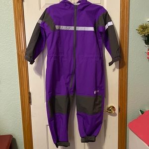 Kids Purple and Gray Waterproof Jacket